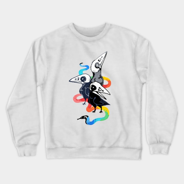 3 Ravens Crewneck Sweatshirt by Things By Diana